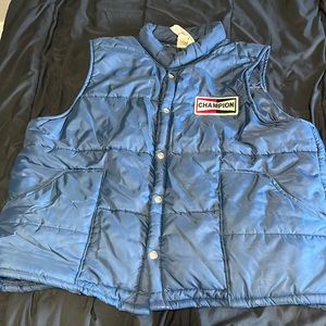 80’s Vintage official CHAMPION Racing Puffer Vest